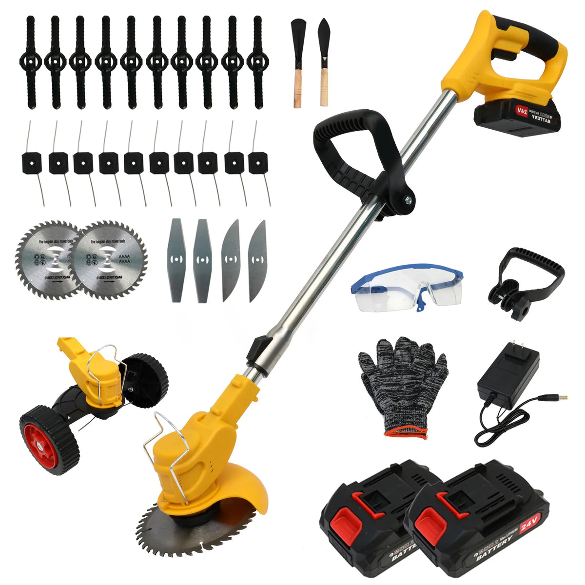 Cordless 3 In 1 Lawn Mower Grass Trimmer Edger Tool