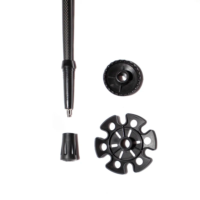 OKHEALING Carbon Fiber Trekking Poles For Hiking And Mountain Climbing
