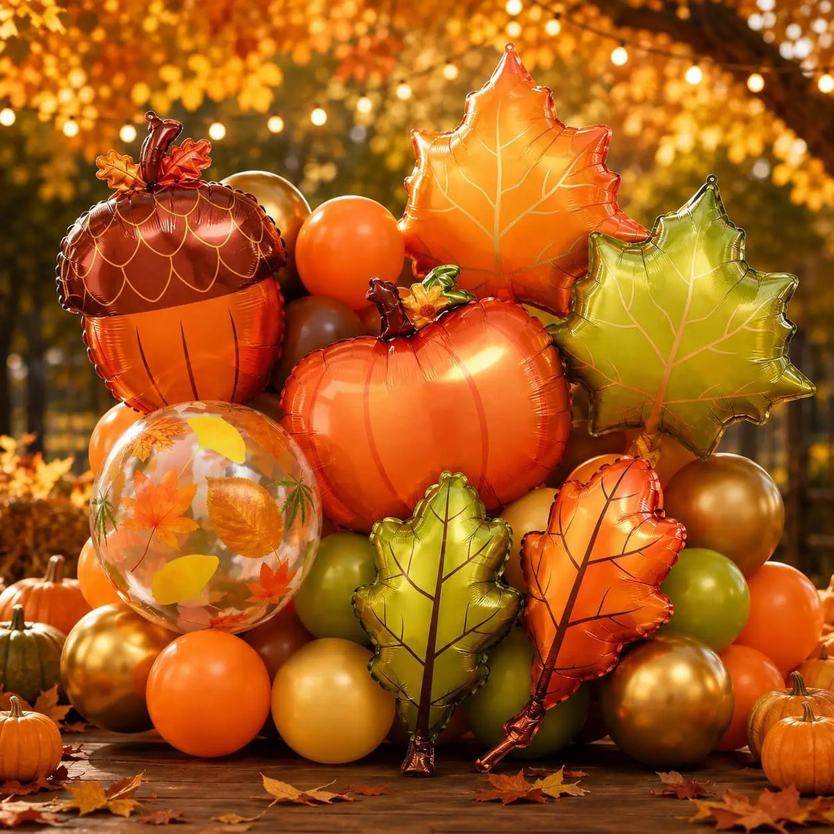 Fall Balloon Arch Kit 158Pcs for Thanksgiving Fall Party Decorations