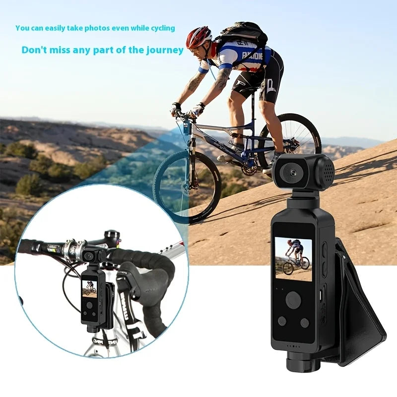 5K HD Pocket Action Camera With WiFi And Rotatable Lens