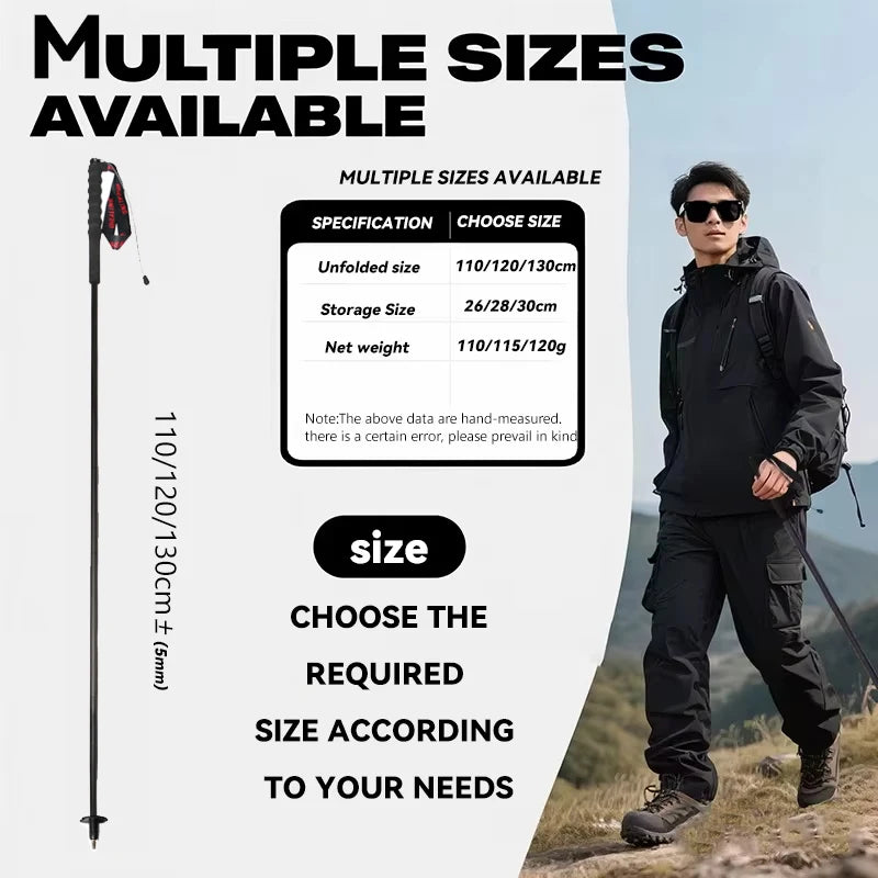 OKHEALING Carbon Fiber Trekking Poles For Hiking And Camping