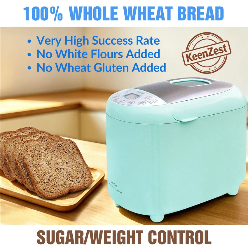 KeenZest Automatic Bread Maker With Gluten Free Baking Settings