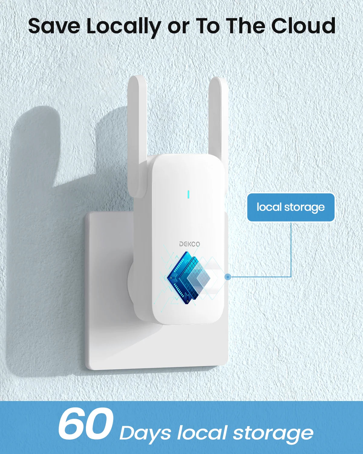 DEKCO Wireless Video Doorbell Camera With Motion Detection And Audio