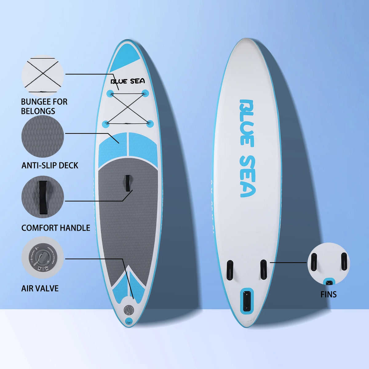 HHSJZWCY Inflatable Stand Up Paddle Board With Pump And Accessories