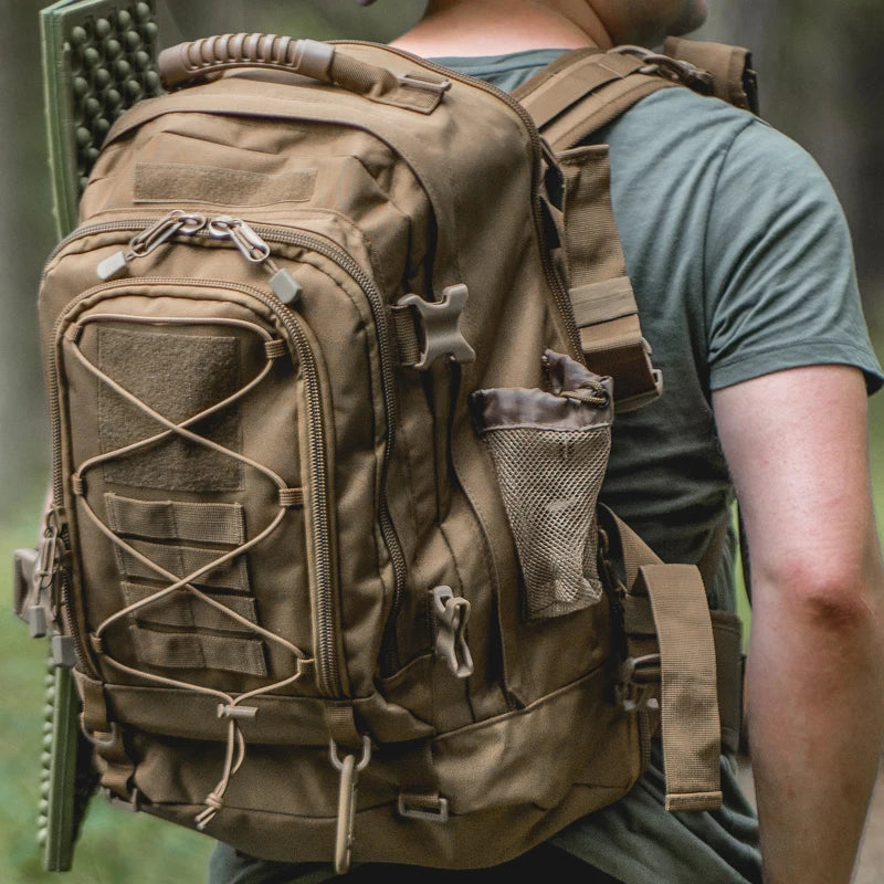 LQARMY Durable Tactical Backpack For Outdoor Hiking And Camping