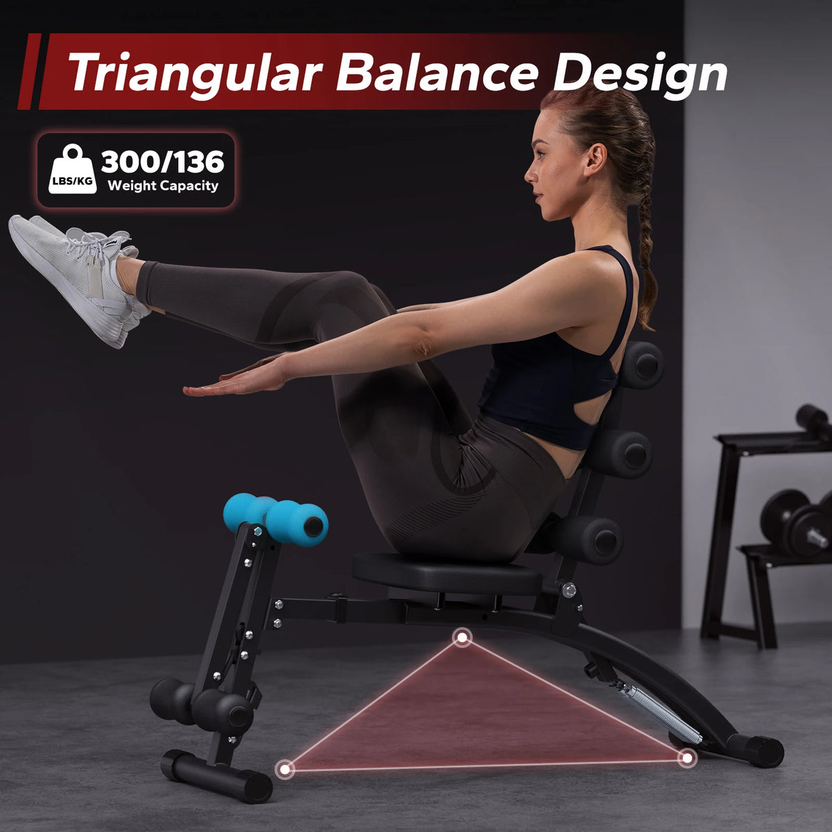 Merach Adjustable Abdominal Trainer And Sit Up Home Gym Bench