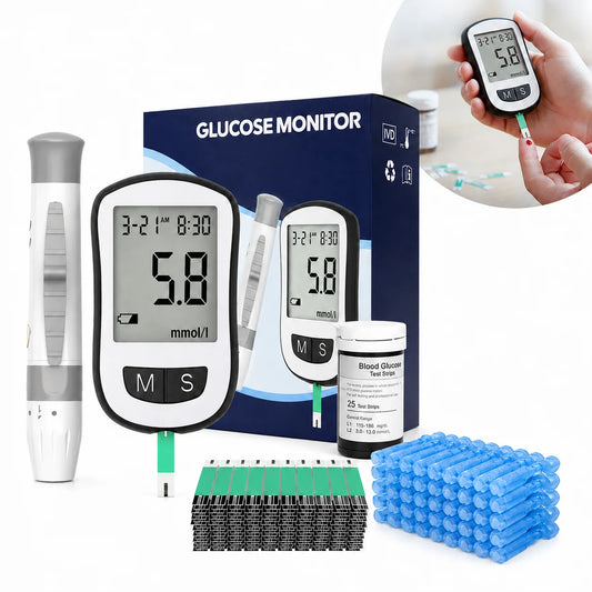 Jitesy Blood Glucose Monitor Kit With Test Strips And Lancets