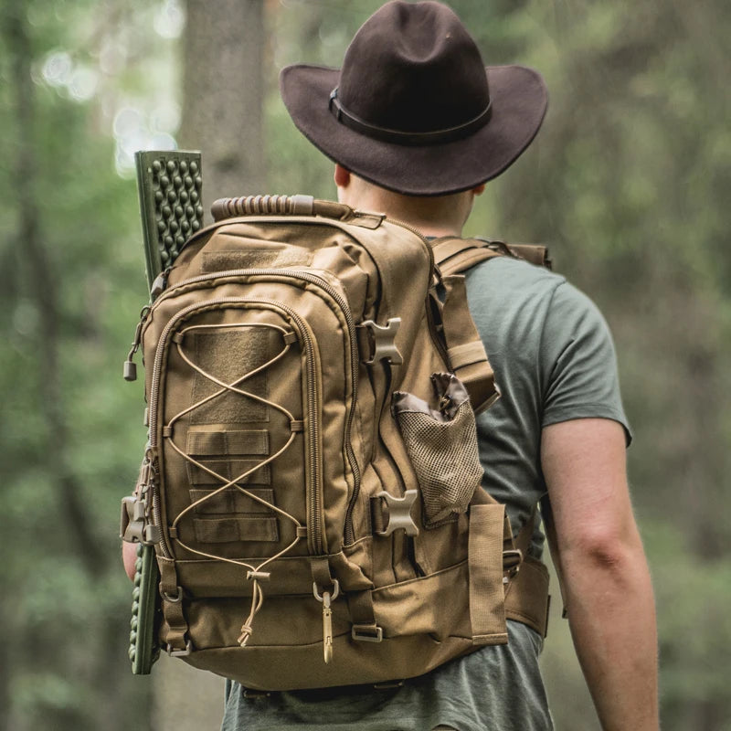 LQARMY Durable Tactical Backpack For Outdoor Hiking And Camping