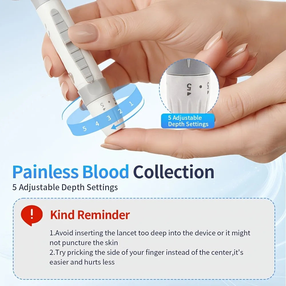Jitesy Blood Glucose Monitor Kit With Test Strips And Lancets
