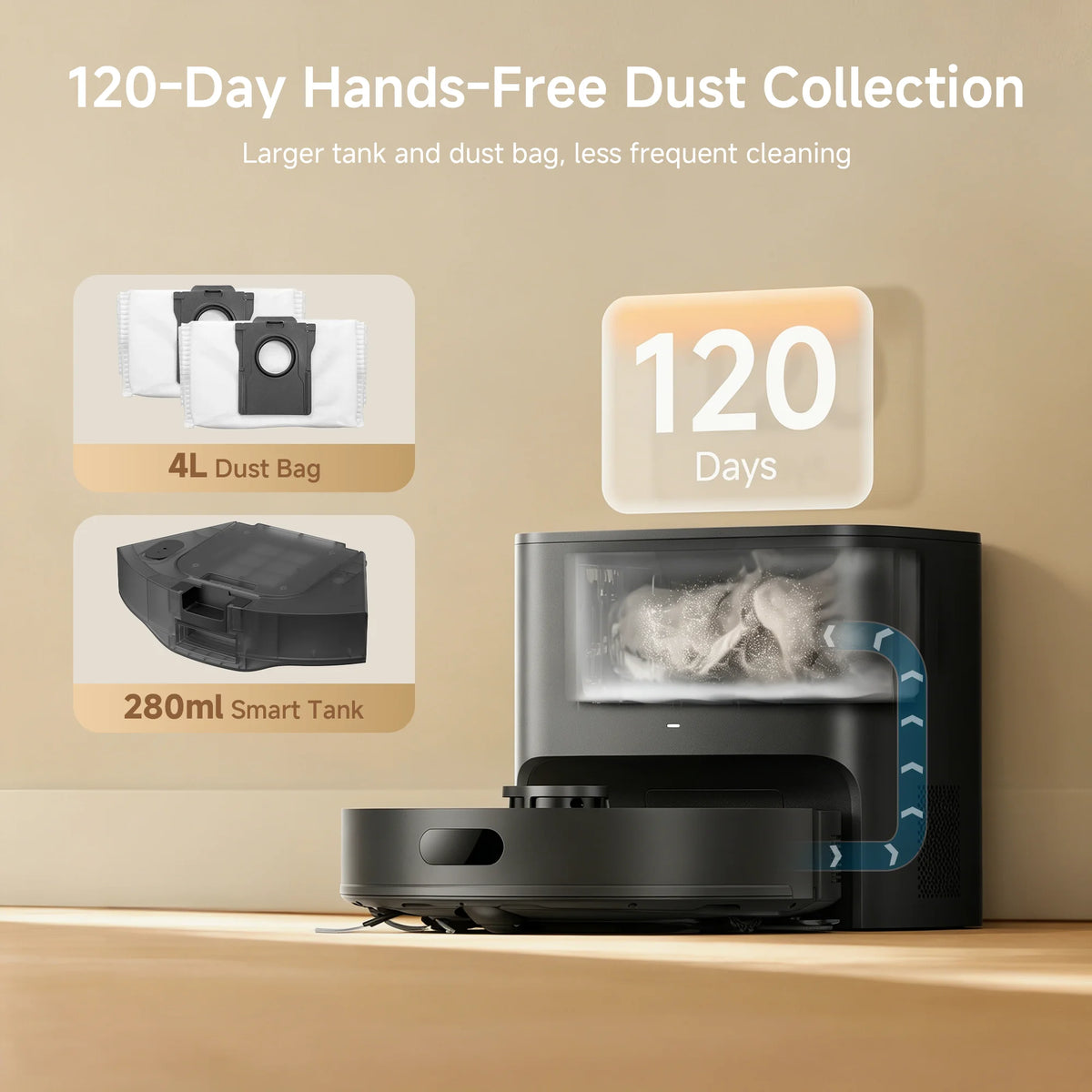 Dreame C30 Plus Robot Vacuum And Mop Self Emptying Cleaner
