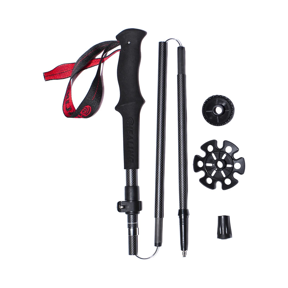 OKHEALING Carbon Fiber Trekking Poles For Hiking And Mountain Climbing