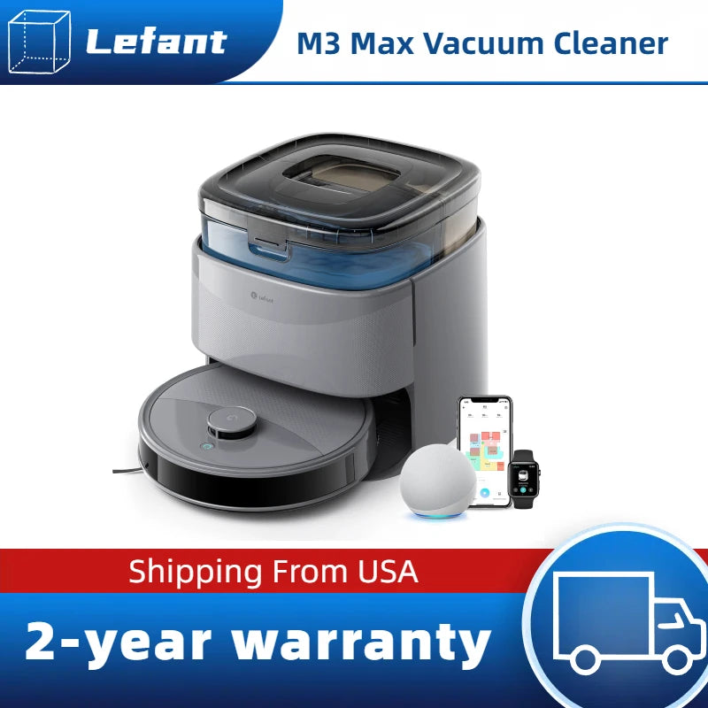 Lefant Robot Vacuum And Mop With 20000Pa Suction Auto Cleaning
