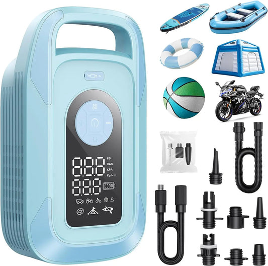Cordless Electric Paddle Board Pump With Auto Shutoff And LED