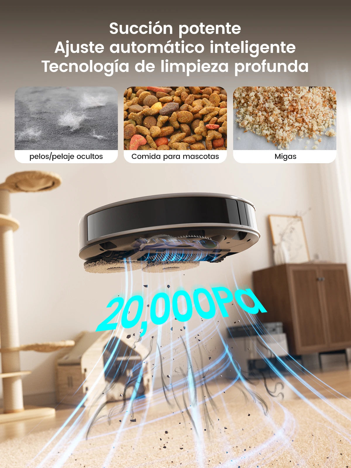 Lefant Robot Vacuum And Mop With 20000Pa Suction Auto Cleaning