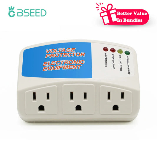 BSEED 3 Outlet Surge Protector With Voltage Protection For Home
