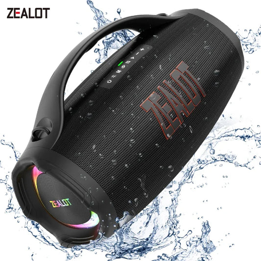 US-ZEALOT-S98 Portable Bluetooth Speaker 160W High Volume Waterproof 36000mAh Wireless TWS Subwoofer Support USB/TF/AUX RGB Light