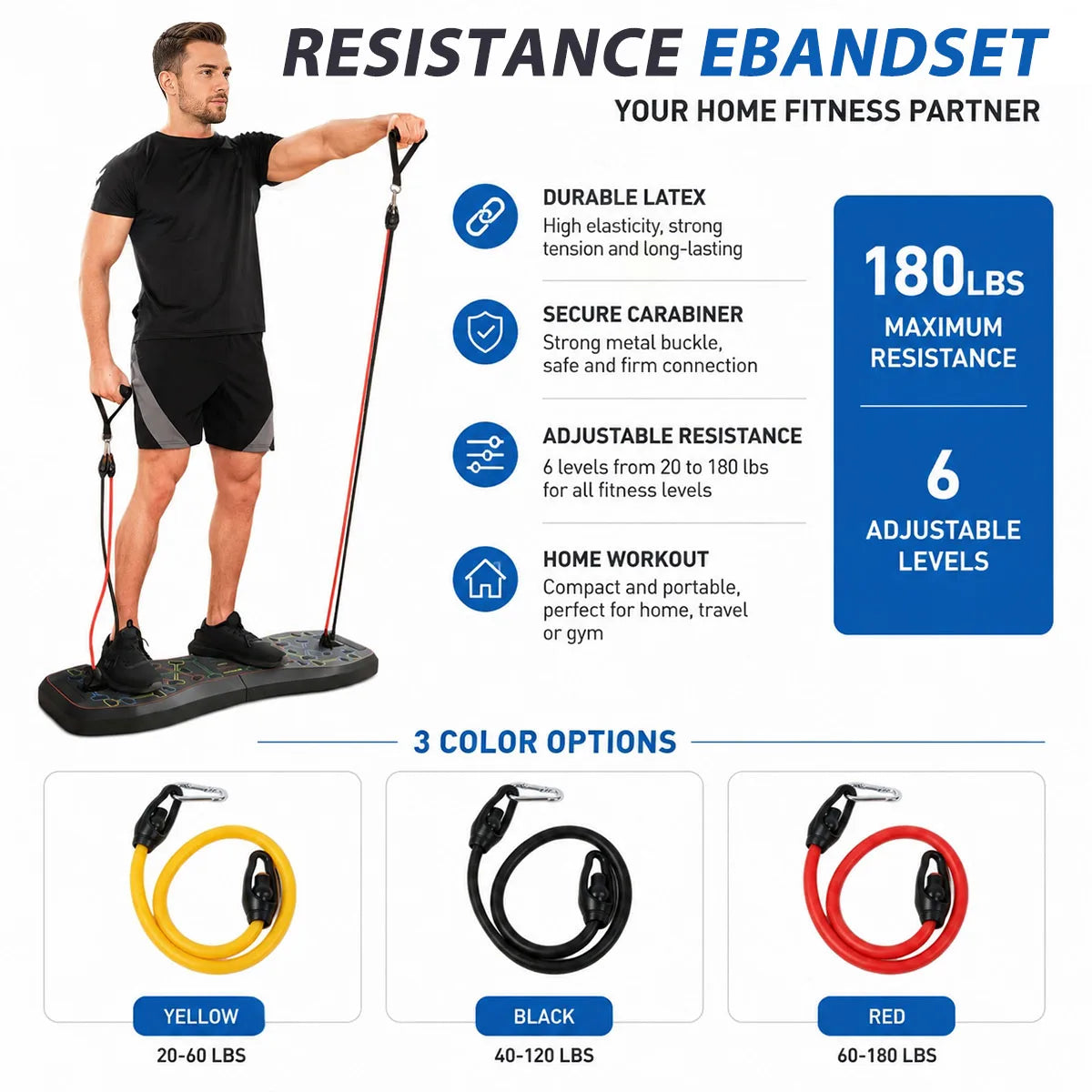 Complete Foldable Push Up Board Fitness Home Workout Set