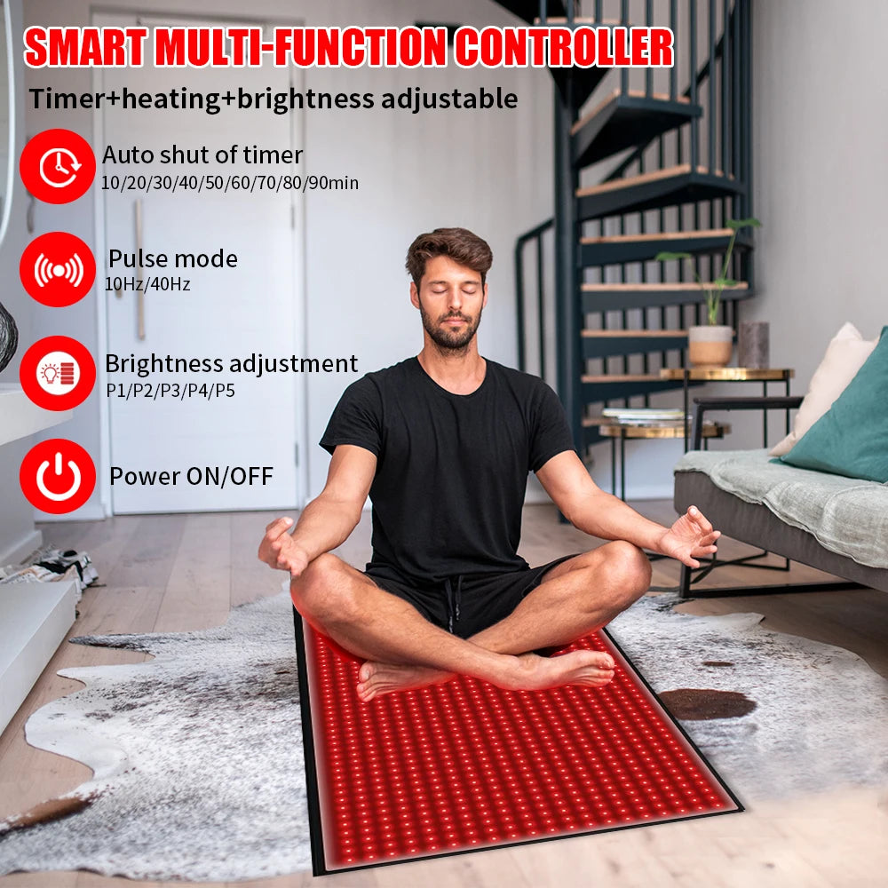 Full Body Red Light Therapy Mat For Muscle Pain Relief