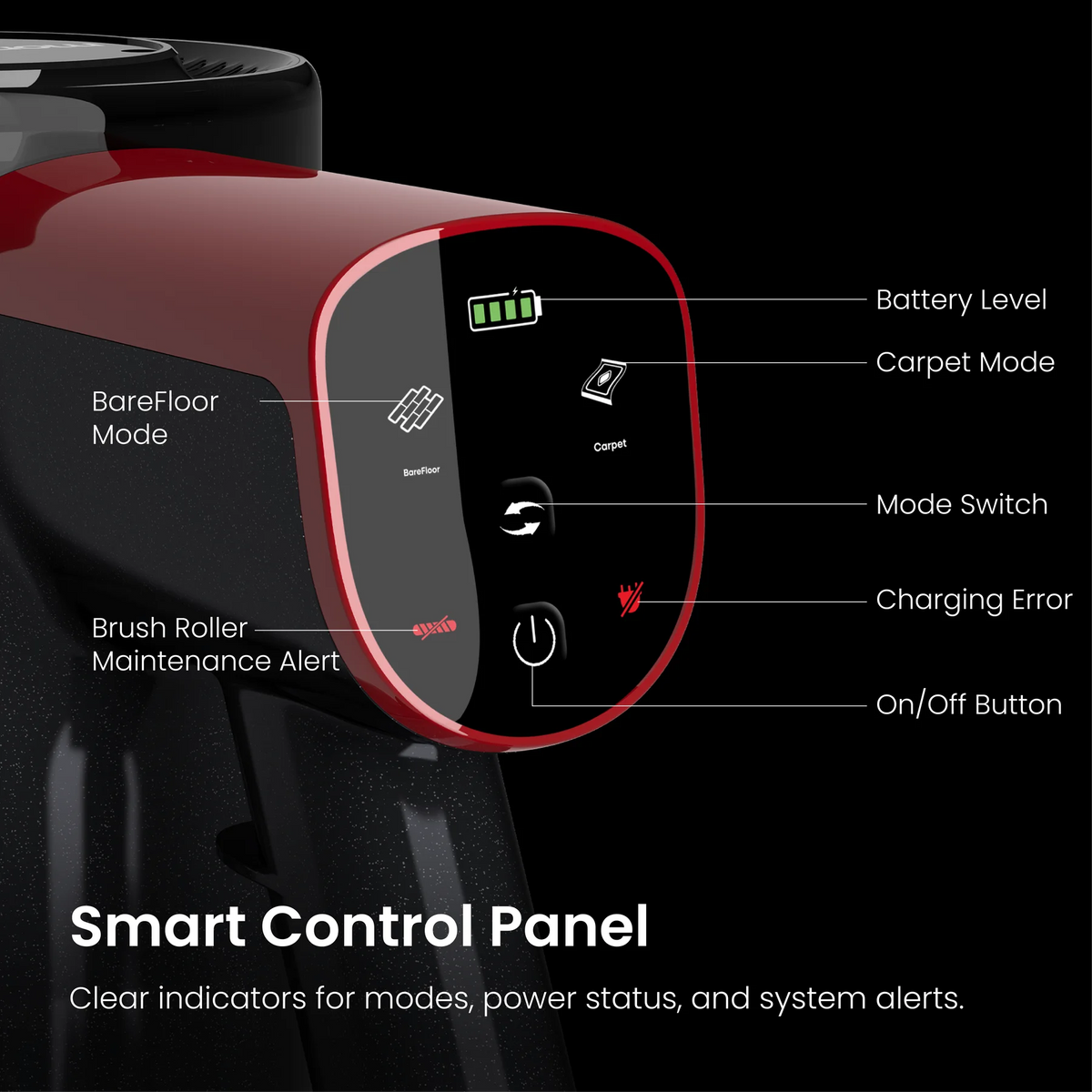 Monsga Cordless Vacuum Featuring Anti Tangle Brush And HEPA Filter