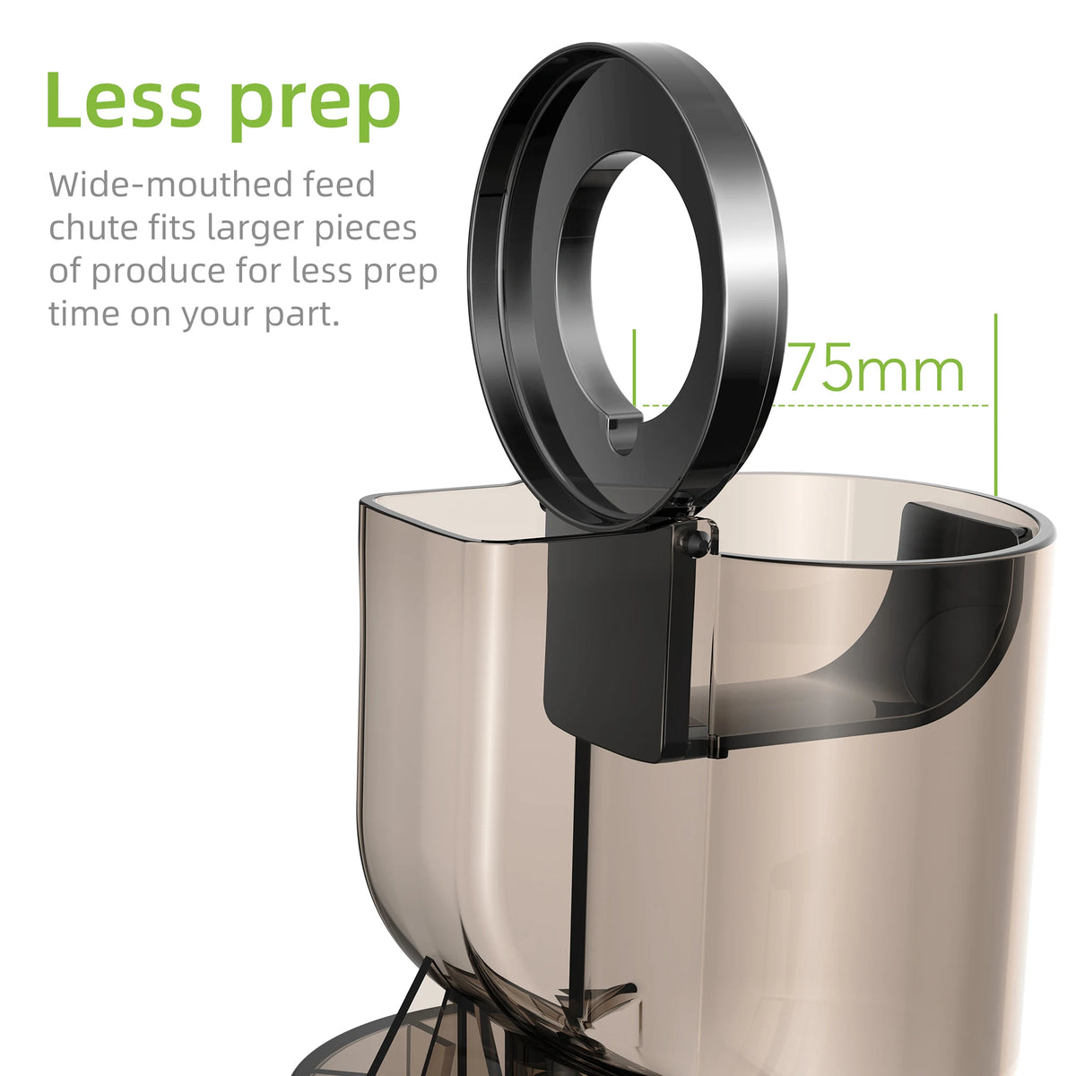 BioloMix Slow Masticating Cold Press Juicer Extracts Whole Fruits Easily