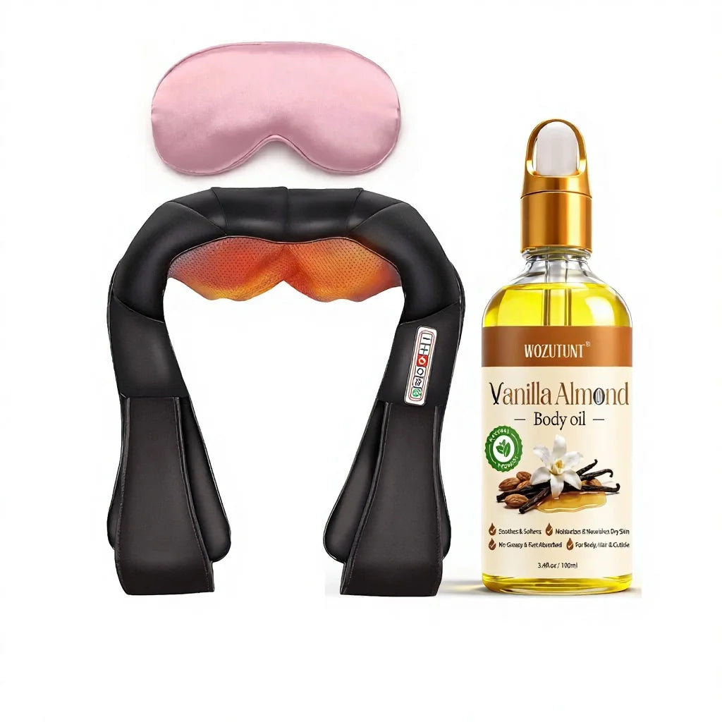 Electric Shiatsu Neck Shoulder Massager With Heat For Pain Relief