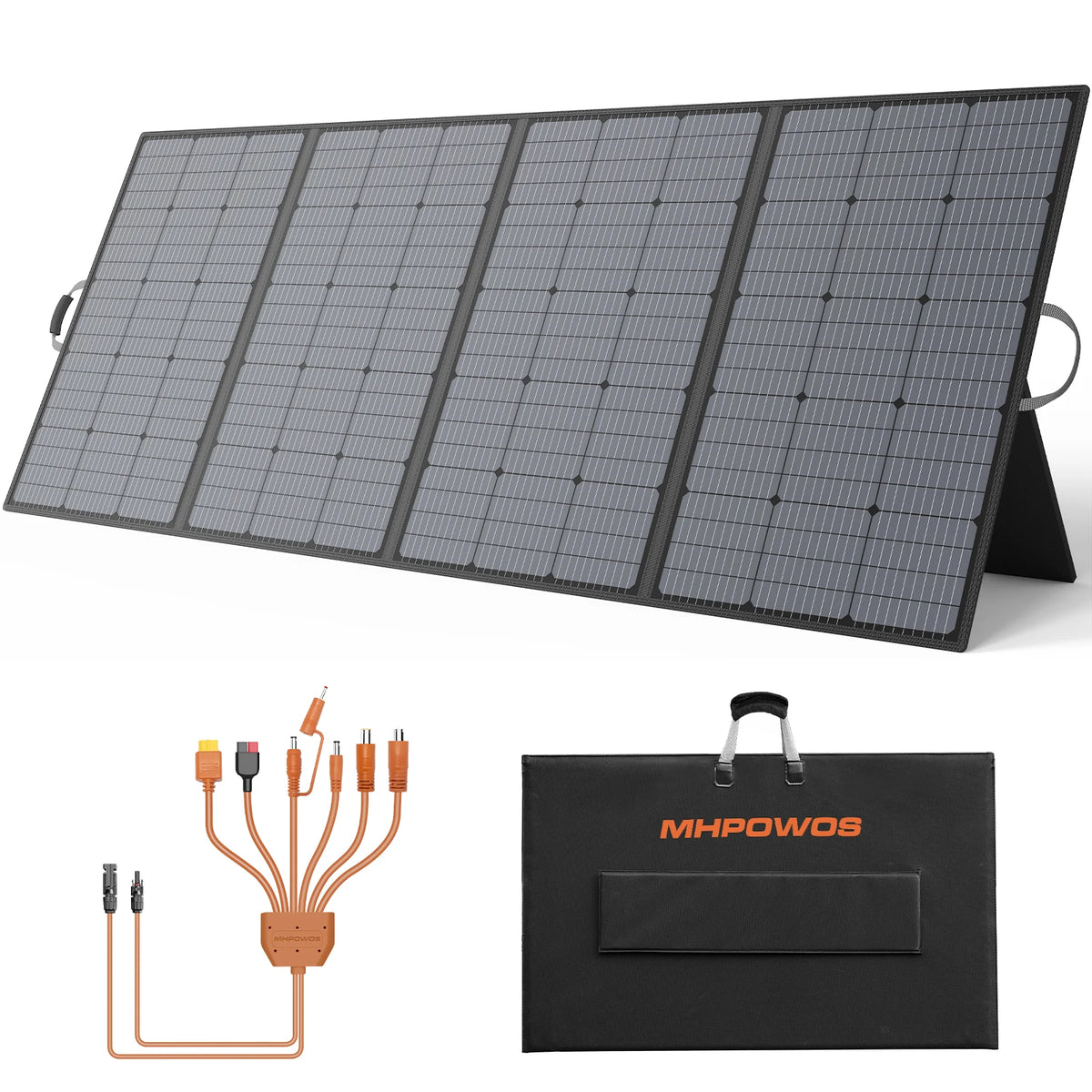 MHPOWOS 400W Foldable Portable Solar Panel With Protective Handbag