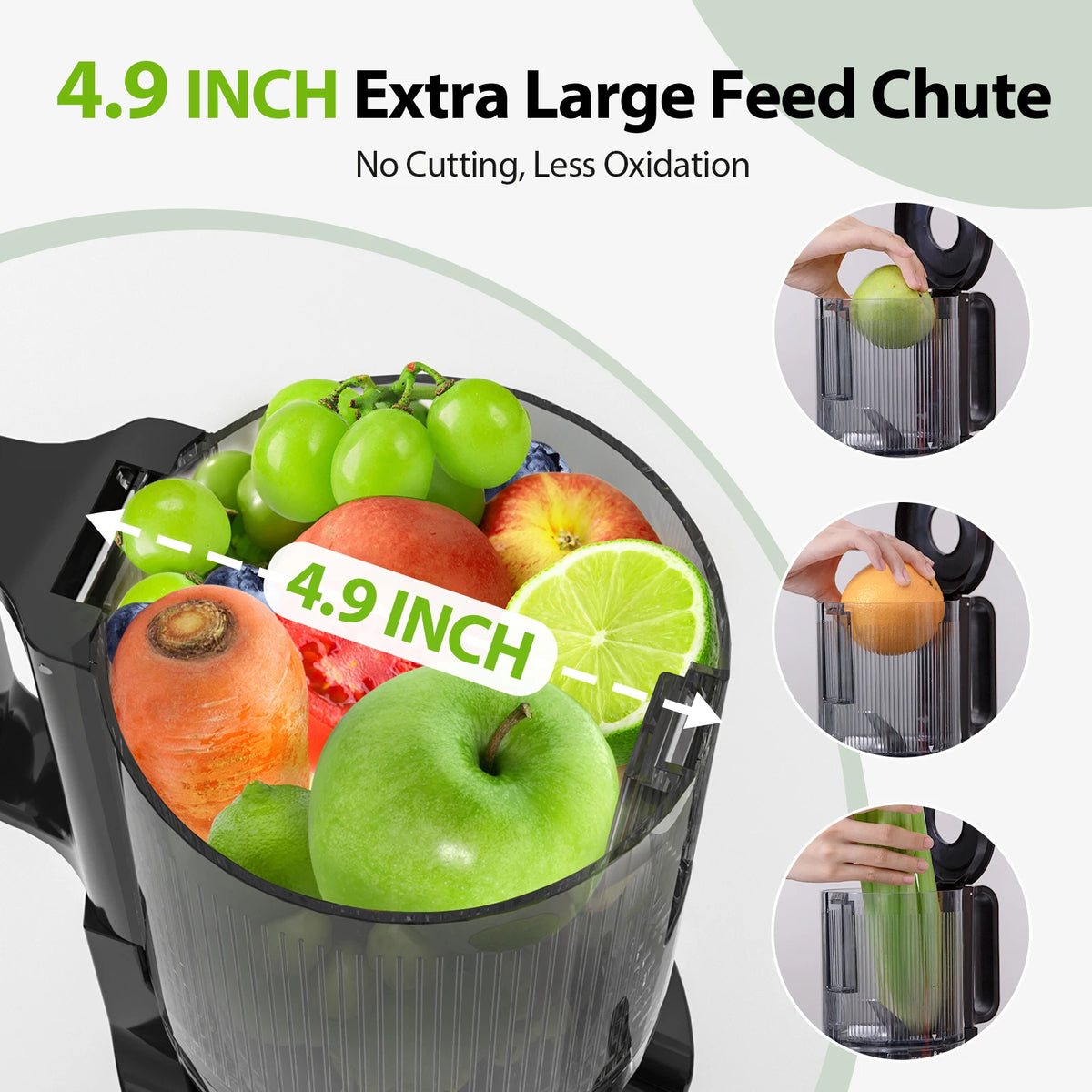 Aeitto Cold Press Juicer Low Speed Quiet Motor Extractor