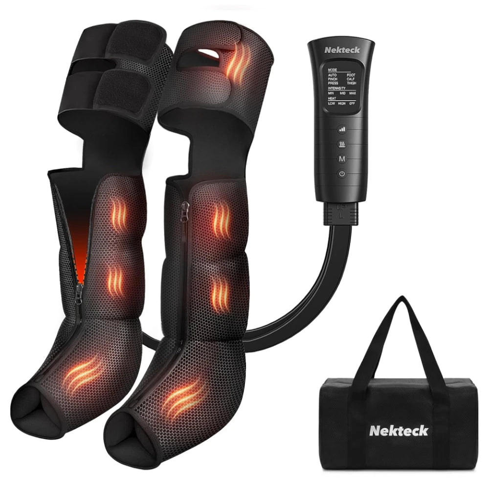 Nekteck Air Compression Leg Massager With Heat Therapy