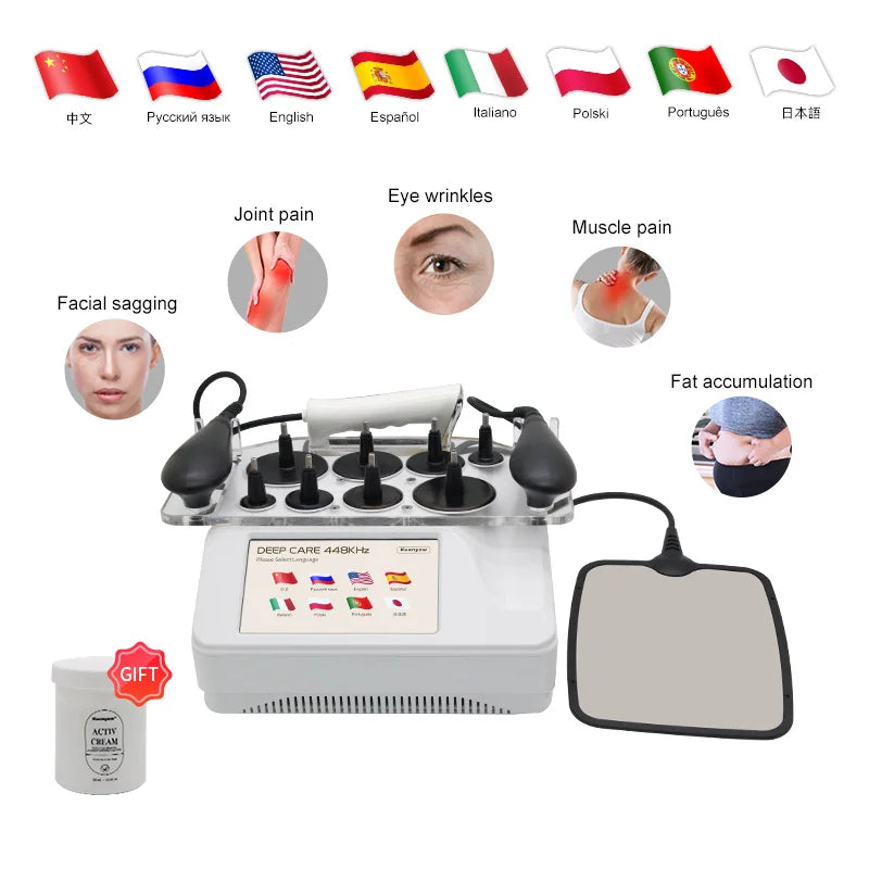 Kuanyew RF Tecar Massager For Muscle Relief And Skin Firming