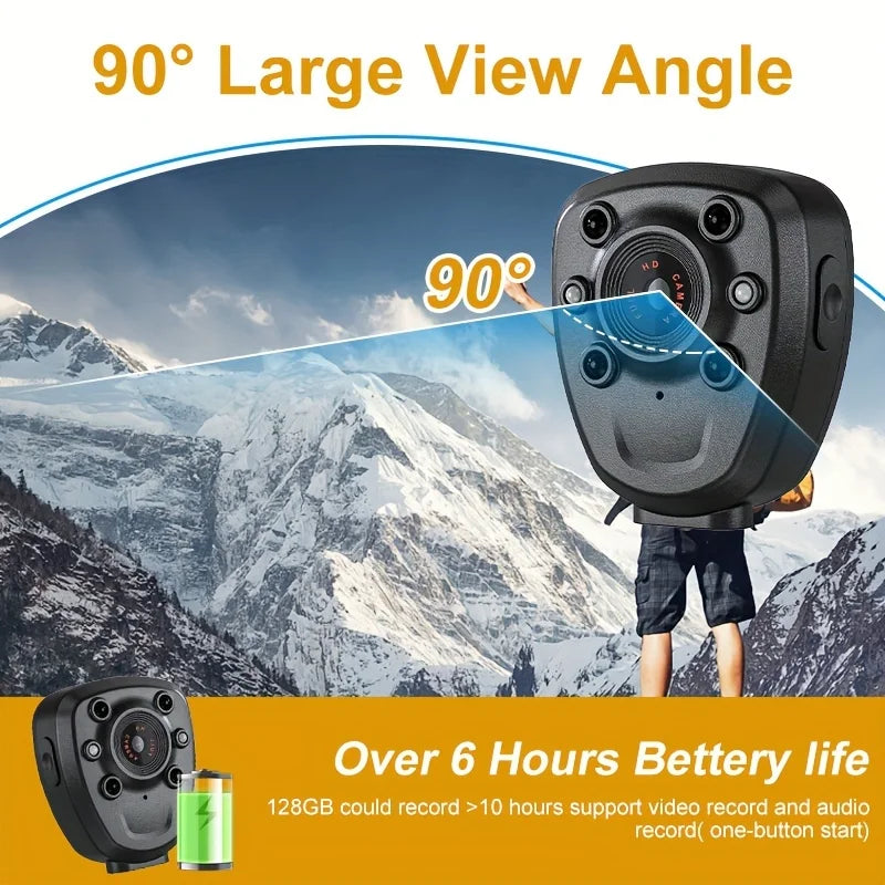 Kaysunlink Mini Body Camera With 1080P HD Night Vision Recording