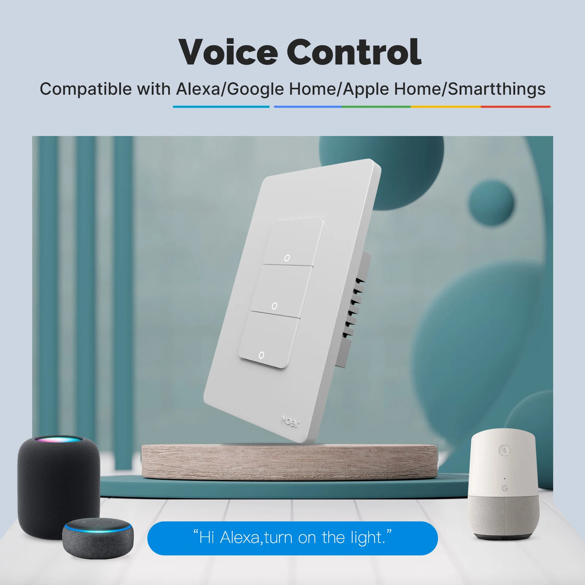 Moes Matter WiFi Smart Light Button Switch App Control
