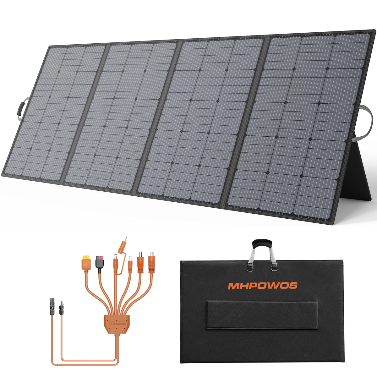 MHPOWOS 400W Foldable Portable Solar Panel With Protective Handbag