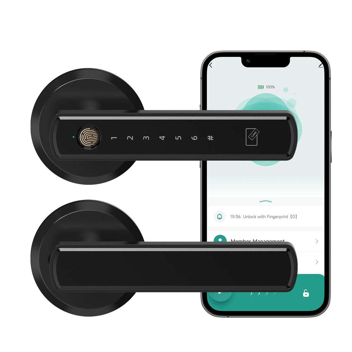 Viladepot Smart Door Lock With Fingerprint Passcode App Control
