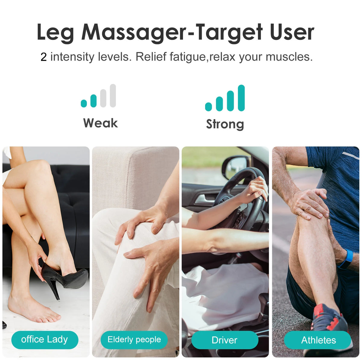 SEJOY Air Compression Leg Massager With Integrated Heat Mode