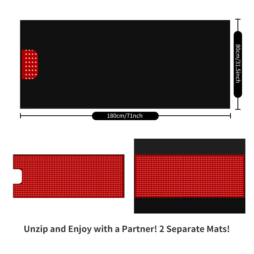Full Body Red Light Therapy Mat For Home Relaxation