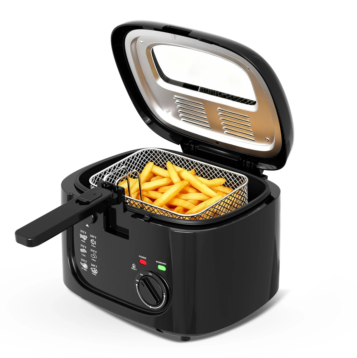 Cachoo 1600W Electric Deep Fryer With Digital Temperature Control