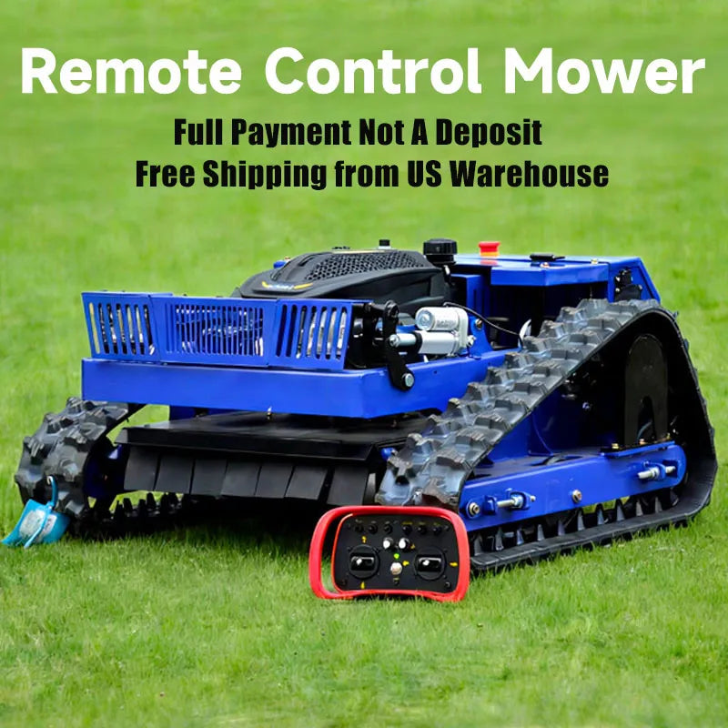 Relemg Wireless Remote Control Robot Lawn Mower All Terrain
