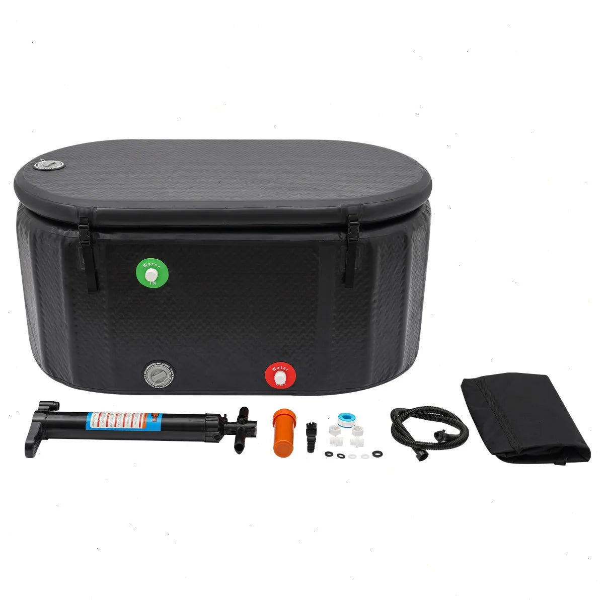 Bymaocar Heavy Duty Inflatable Cold Plunge Pool With Leakproof Lid