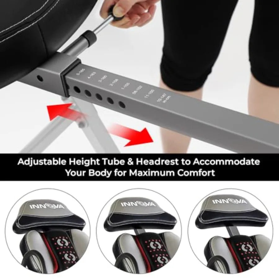 Stainless Steel Adjustable Inversion Table With Cushioned Rest