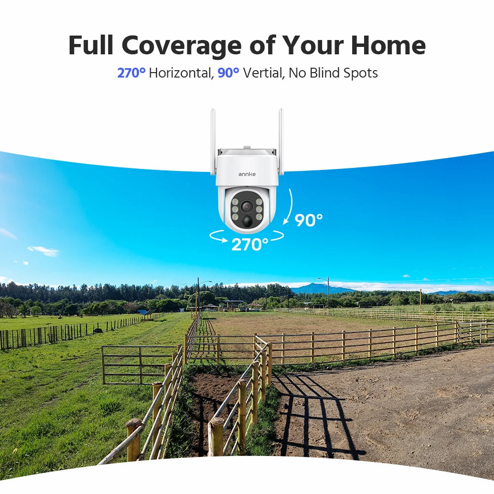 Annke 4MP Solar Wireless Outdoor Waterproof Security Camera
