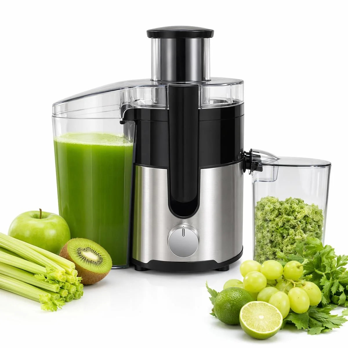 Efficient Centrifugal Juicer With Wide Feed Chute For Quick Juicing