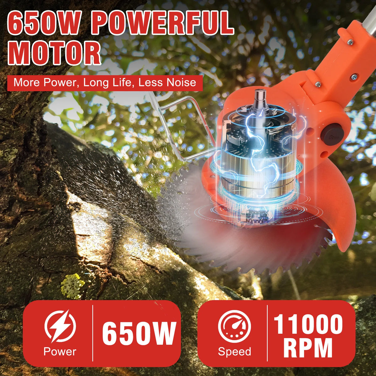 Cordless 3 In 1 Lawn Mower Grass Trimmer Edger Tool