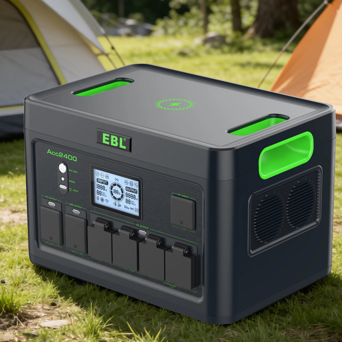 Portable Power Station Generator 2400W 1843Wh Pure Sine Wave Backup