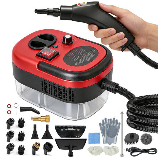 Portable Steam Cleaner 2500W Handheld 1200ML 105C With 20 Accessories