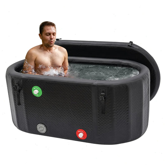 Bymaocar Heavy Duty Inflatable Cold Plunge Pool With Leakproof Lid