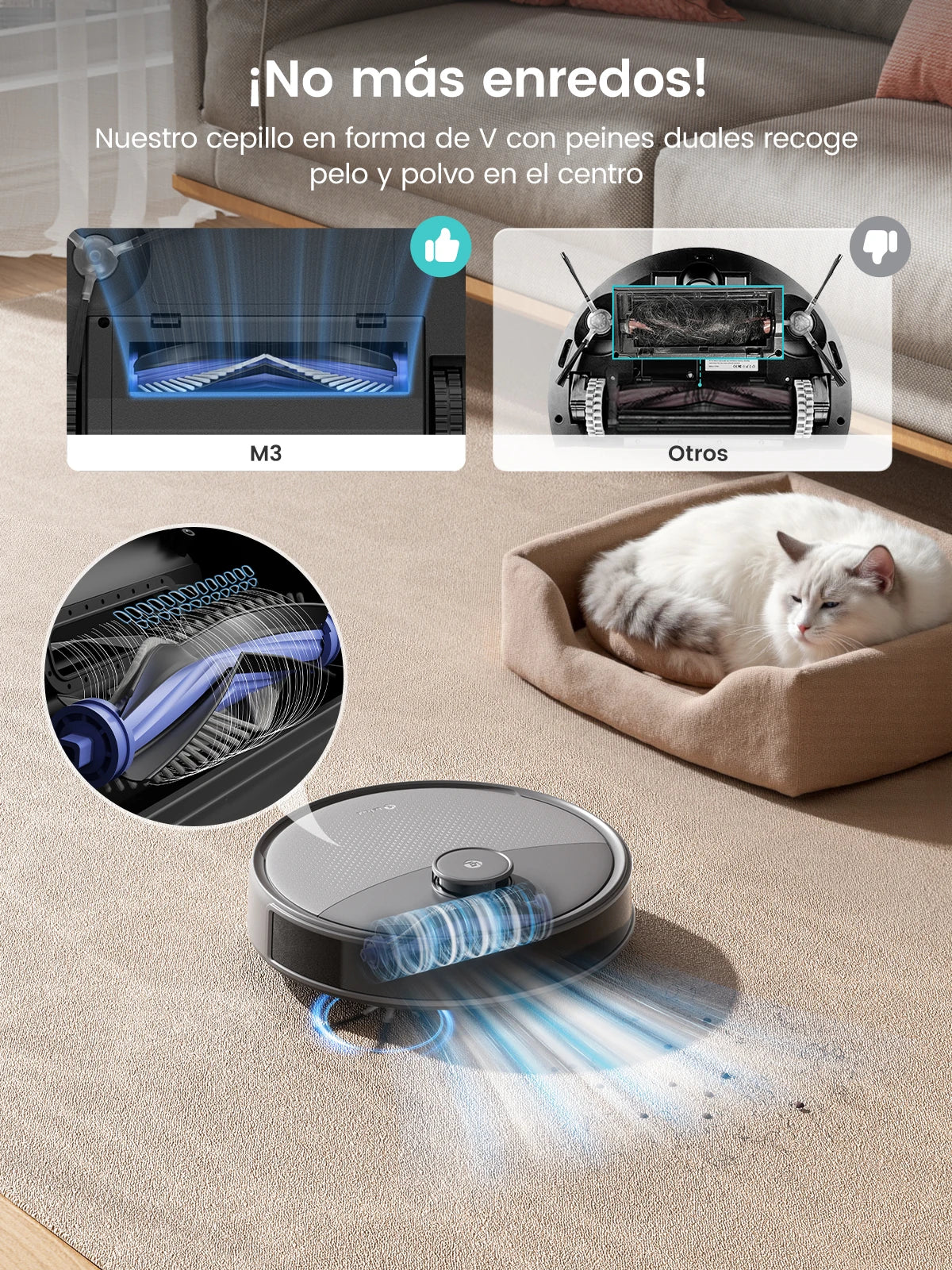 Lefant Robot Vacuum And Mop With 20000Pa Suction Auto Cleaning
