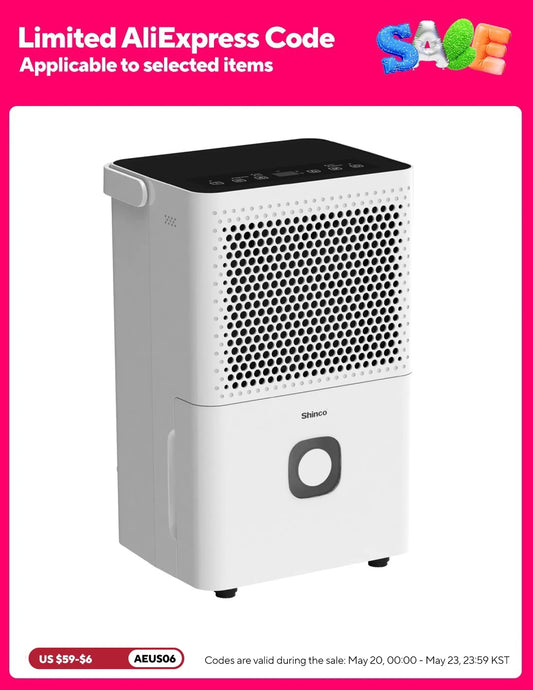 Shinco 30 Pints Dehumidifier With Auto And Manual Drainage
