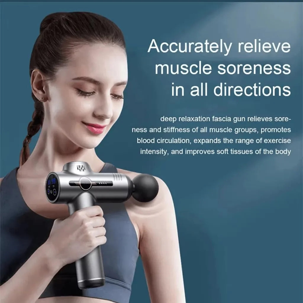 Portable Vibration Fascia Massage Gun For Daily Muscle Relief