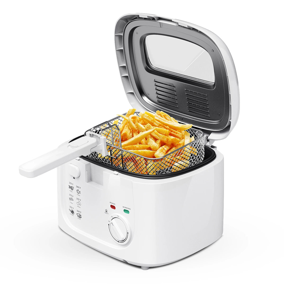 Cachoo 1600W Electric Deep Fryer With Digital Temperature Control