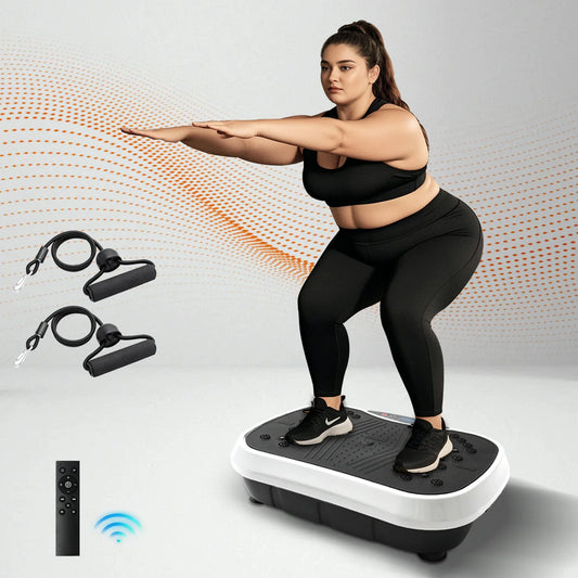 Portable Vibration Plate Exercise Machine With Bluetooth Remote